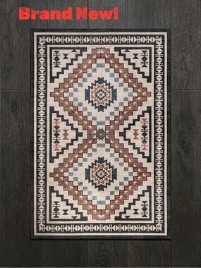 🏠 🧮 nuLOOM SplashGuard Calli Area Rug – Beige/Ivory 4’ x 6’